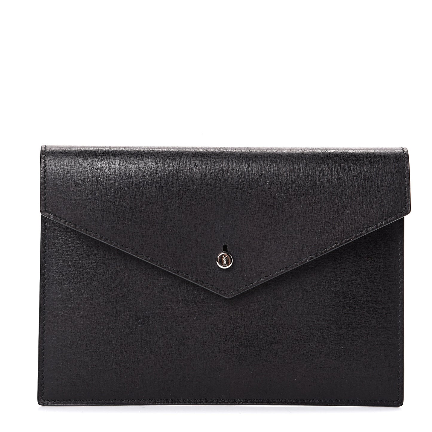 Calfskin Envelope Pouch Black