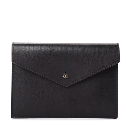 Saint Laurent Calfskin Envelope Pouch Black 1 of 6