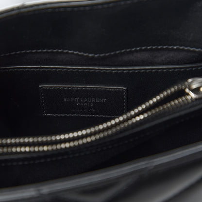 Saint Laurent Calfskin Y Quilted Monogram Small Charm Loulou Chain Satchel Black 8 of 10