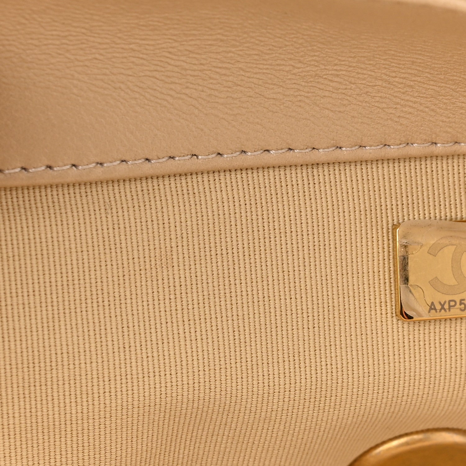 Chanel Lambskin Quilted Large Chanel 19 Flap Beige 7 of 10