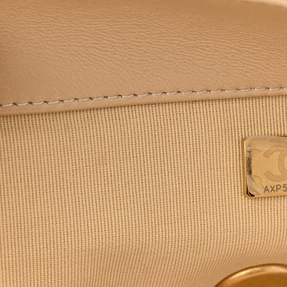 Chanel Lambskin Quilted Large Chanel 19 Flap Beige 7 of 10