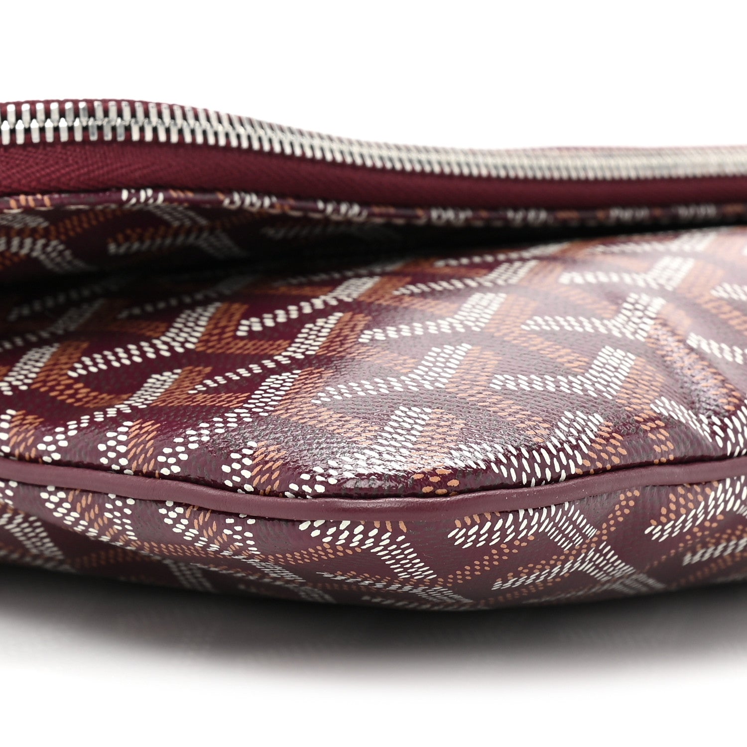 Goyard Goyardine Sainte Marie Soft Clutch Bordeaux 8 of 9