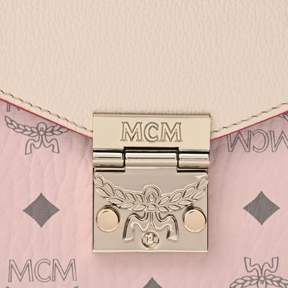 MCM Visetos Small Patricia Satchel Beige 8 of 10