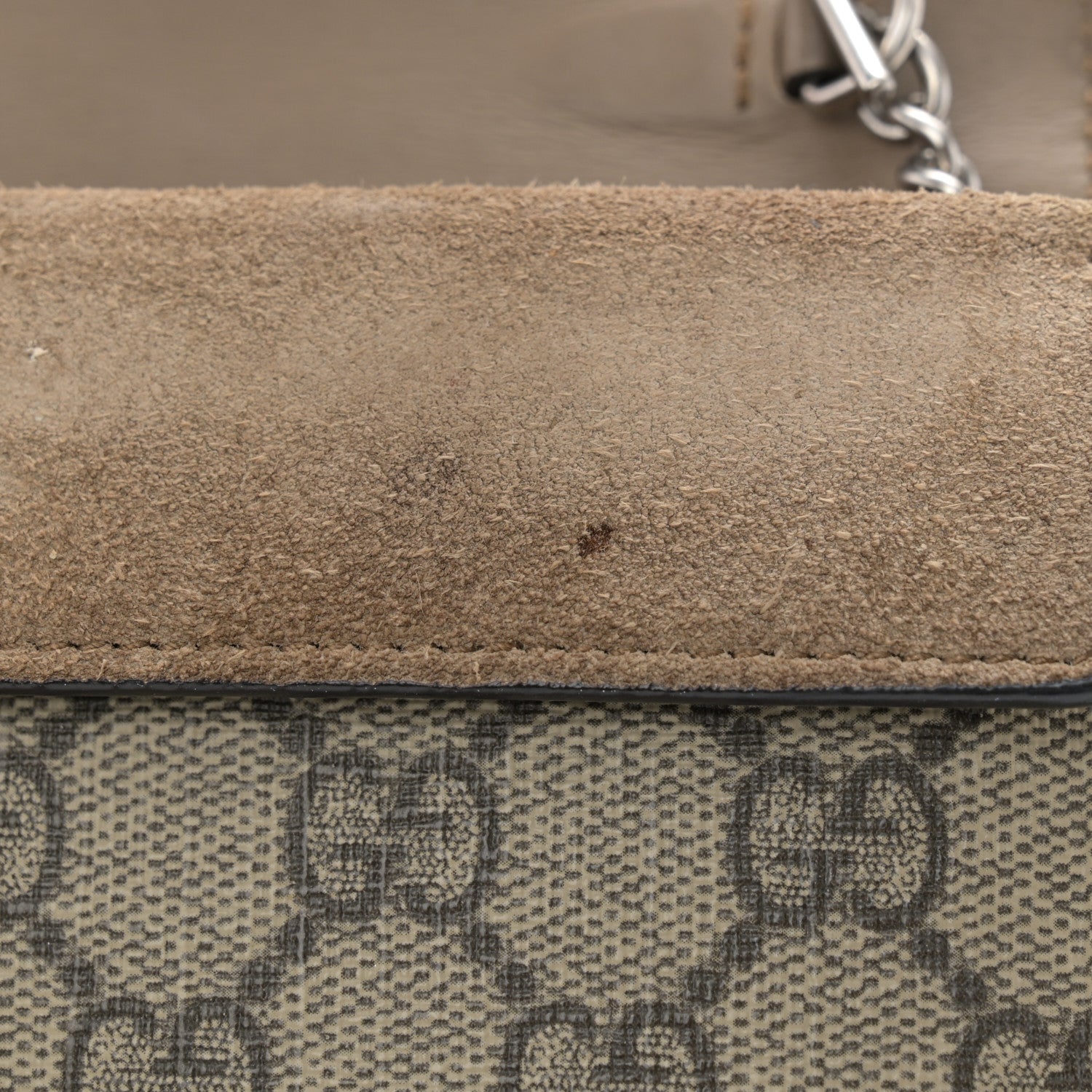 Gucci GG Supreme Monogram Super Mini Dionysus Shoulder Bag Taupe 12 of 12