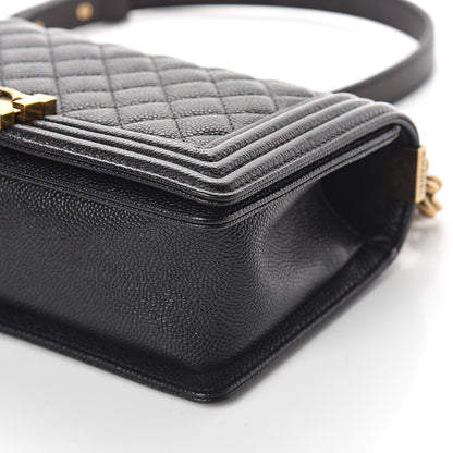 Chanel Caviar Quilted Medium Boy Flap Black 9 of 9
