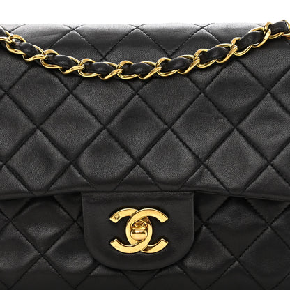 Chanel Lambskin Quilted Small Double Flap Black 7 of 9