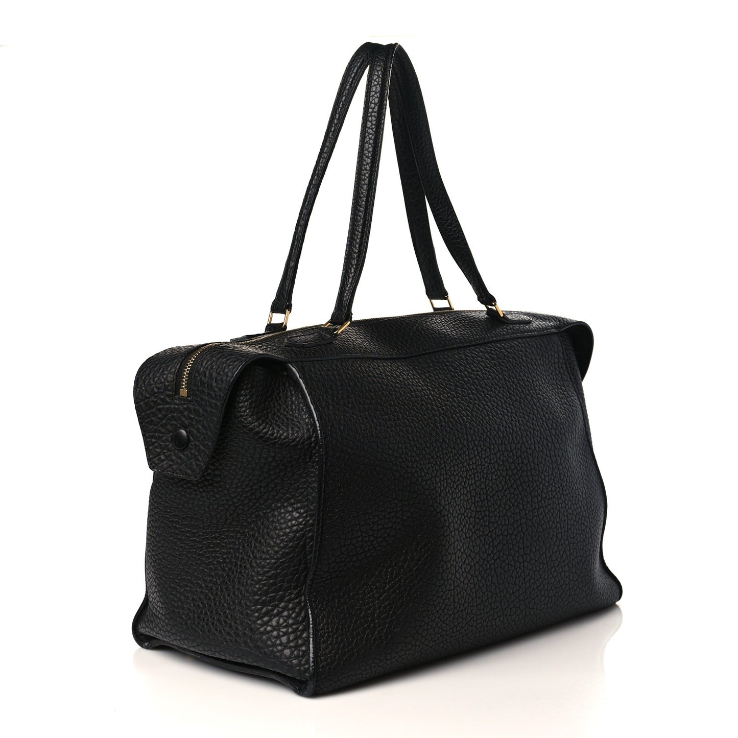 Bullhide Calfskin Small Ring Bag Black