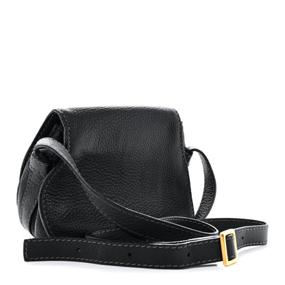 Chloe Calfskin Mini Marcie Round Crossbody Bag Black 3 of 15