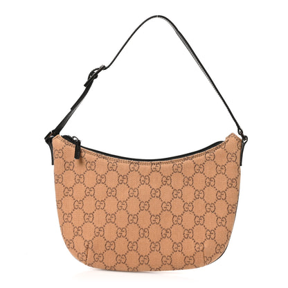 Gucci Denim Monogram Pochette Brown 1 of 11