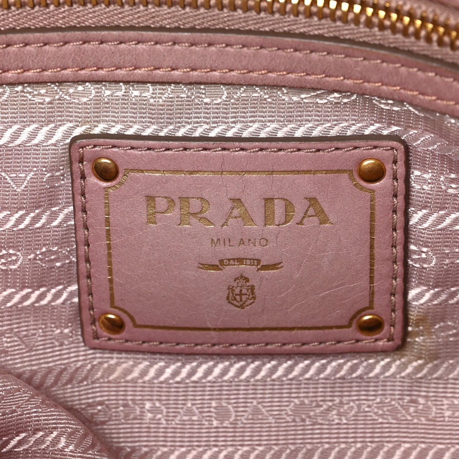 Prada Vitello Shine Shopping Satchel Mughetto 6 of 9