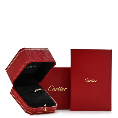 Cartier 18K Pink Yellow White Gold Extra Small Cartier Trinity Ring 52 6 5 of 5