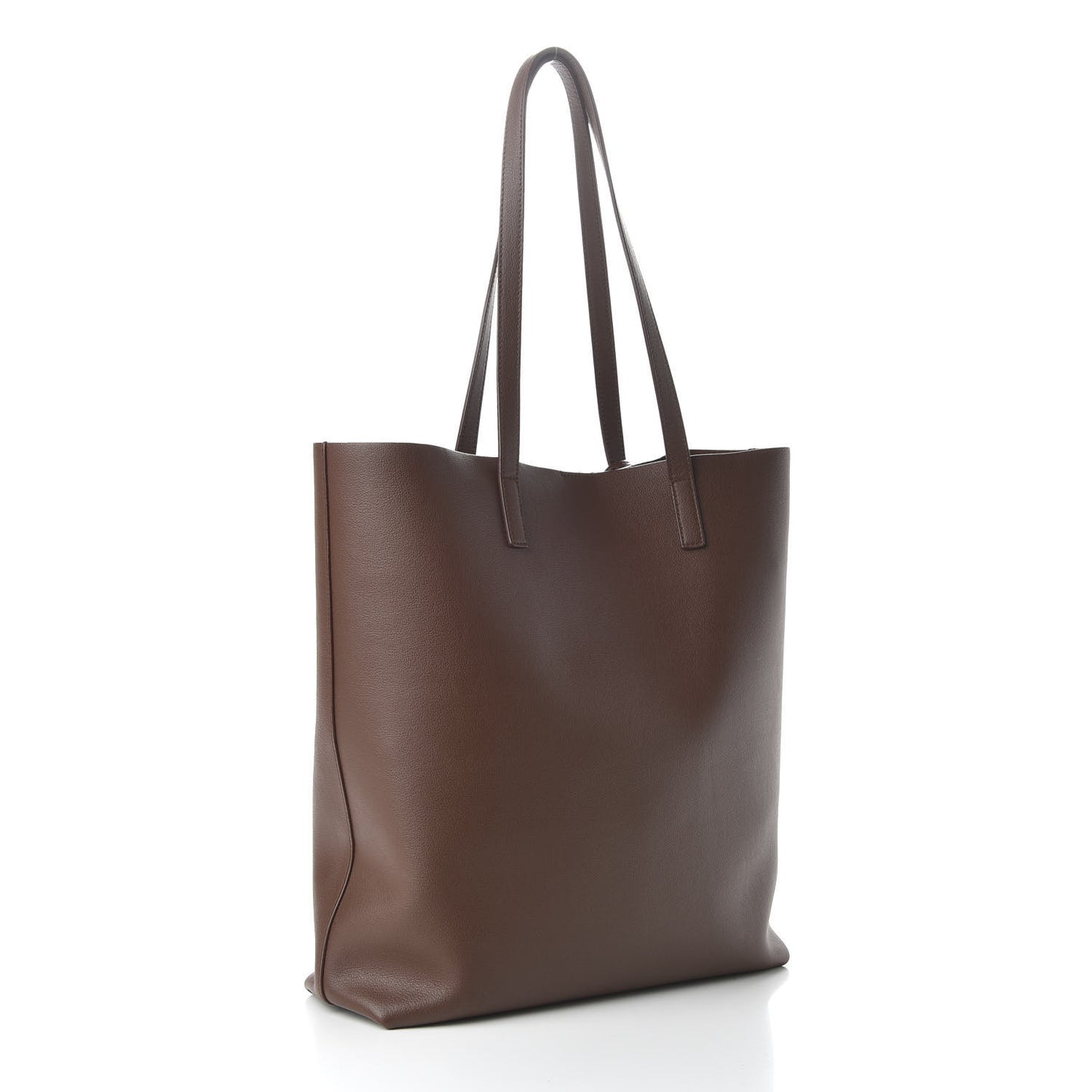 Calfskin Medium Shopping Tote Old Brandy