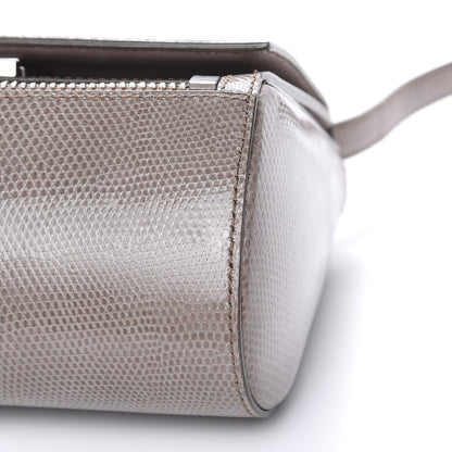Givenchy Calfskin Lizard Embossed Mini Pandora Box Crossbody Bag Mastic 9 of 16
