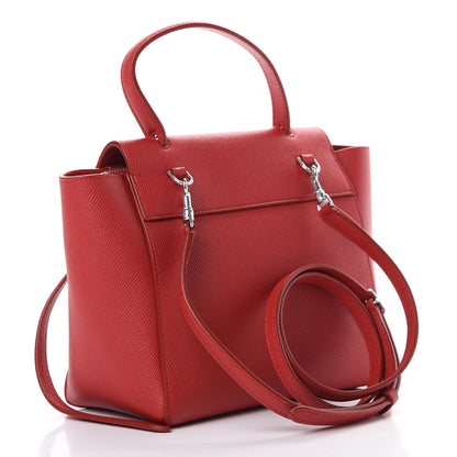 Celine Grained Calfskin Nano Belt Bag Coquelicot 2 of 9