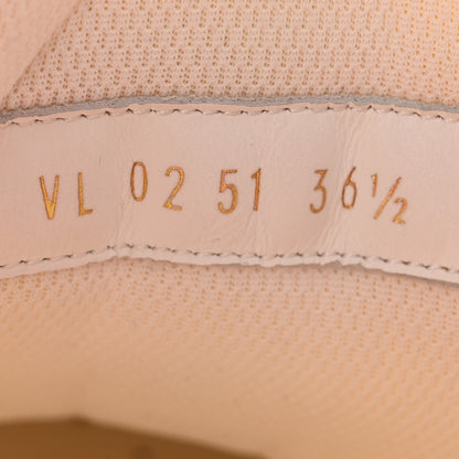 Louis Vuitton Canvas Monogram LV Squad Sneaker Boots 36.5 White Pink 8 of 11
