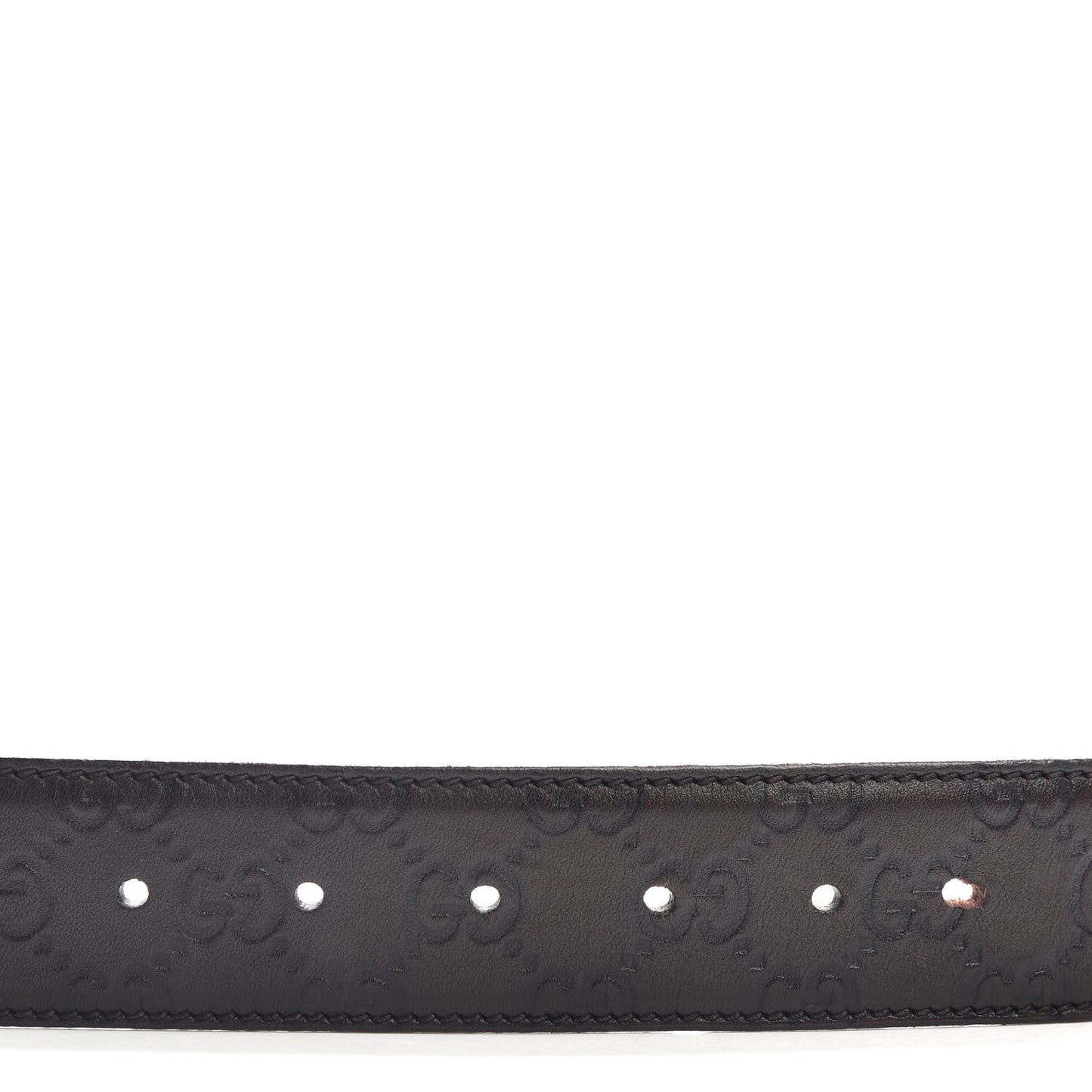 Guccissima Interlocking G 40mm Belt 85 34 Dark Brown