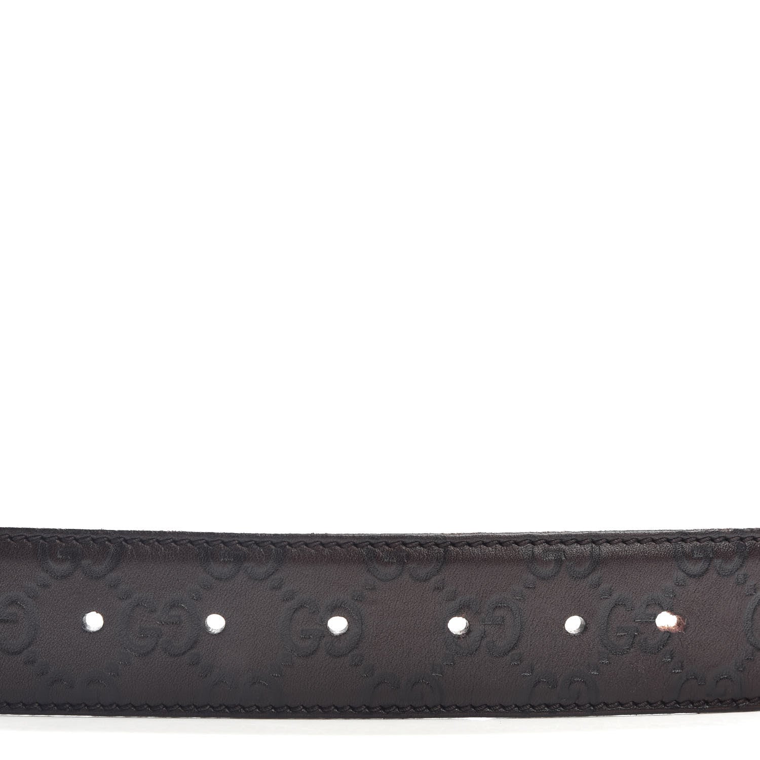 Gucci Guccissima Interlocking G 40mm Belt 85 34 Dark Brown 3 of 4