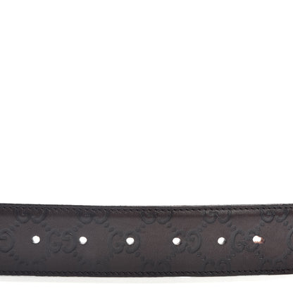 Gucci Guccissima Interlocking G 40mm Belt 85 34 Dark Brown 3 of 4