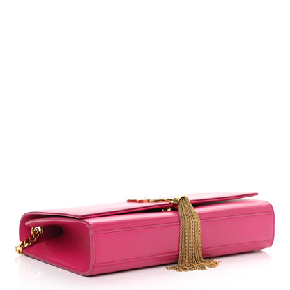Saint Laurent Smooth Calfskin Medium Classic Monogram Kate Tassel Satchel Fuchsia 4 of 12