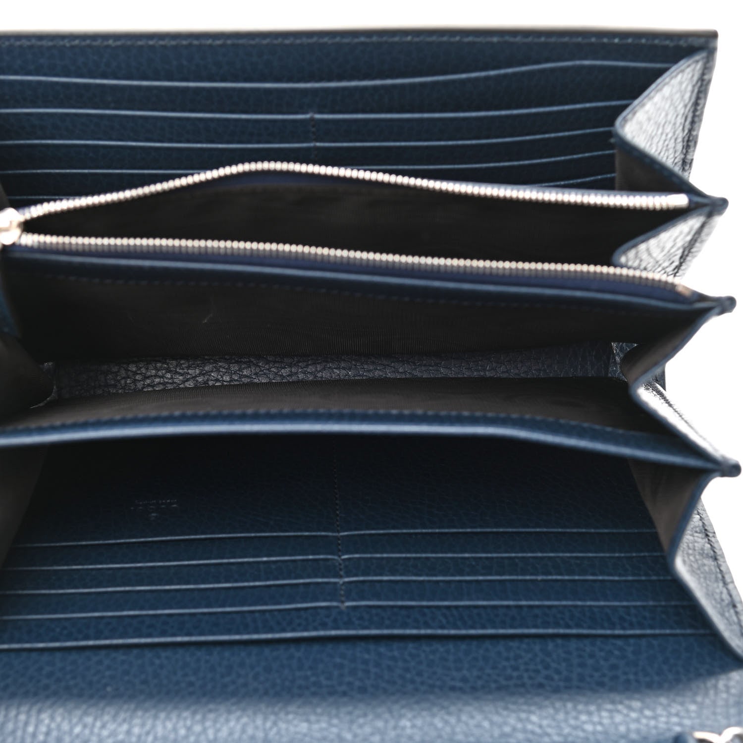 Gucci Dollar Calfskin Crystal Mini Dionysus Chain Wallet Blue Agata Black Diamond 5 of 7