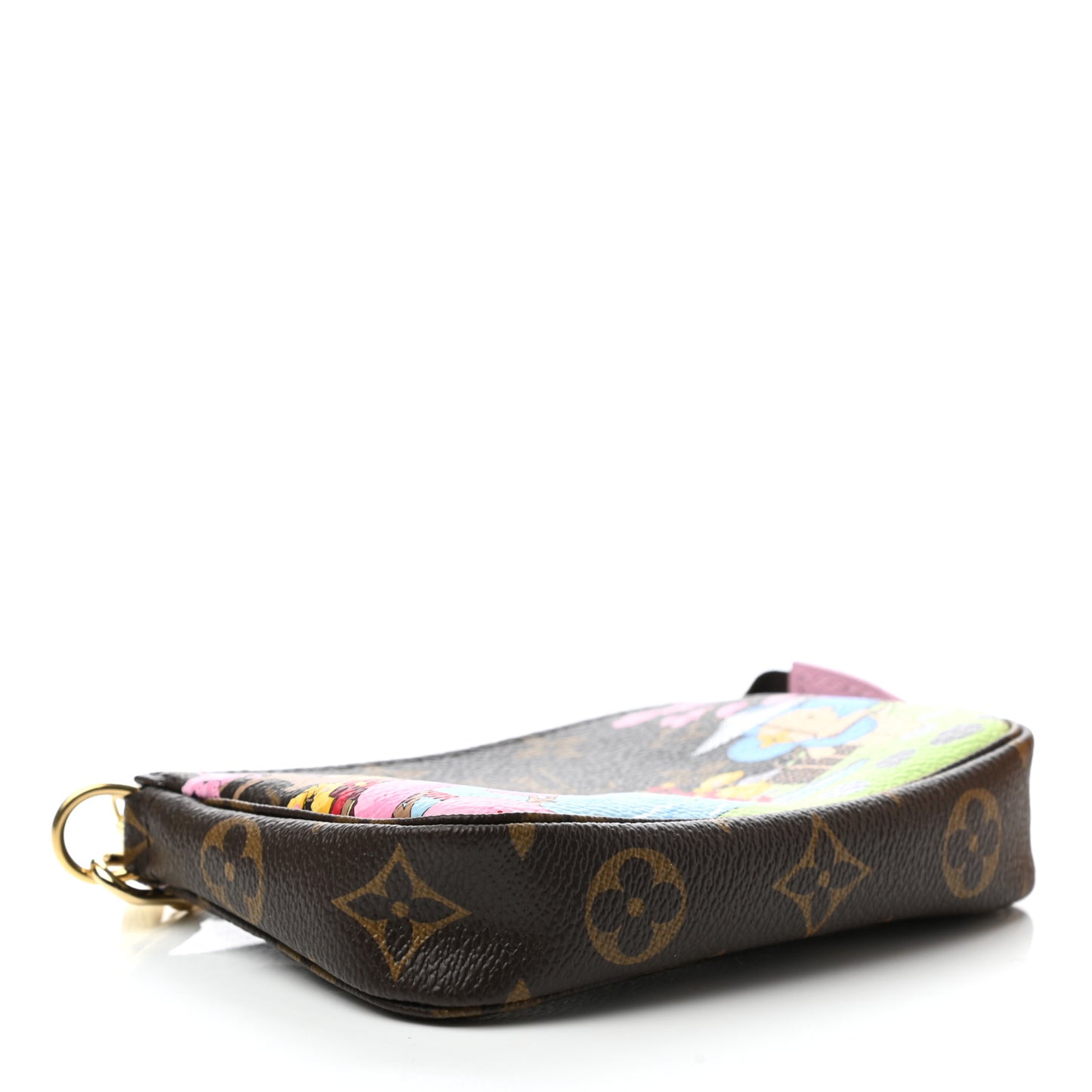 Monogram 2021 Christmas Animation Japanese Garden Mini Pochette Accessories Wisteria Pink