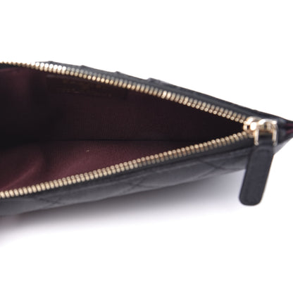 Chanel Caviar Quilted Classic Flat Wallet Pouch Black 5 of 8