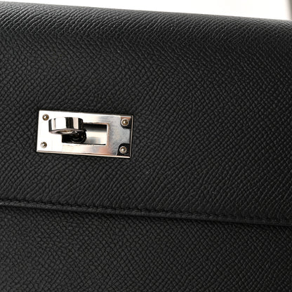 Hermes Epsom Kelly Depeches 25 Pouch Black 11 of 12