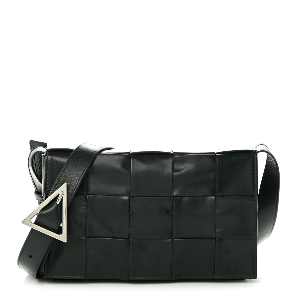 Bottega Veneta Paper Calfskin Maxi Intreccio Cassette Crossbody Bag Inkwell 1 of 9