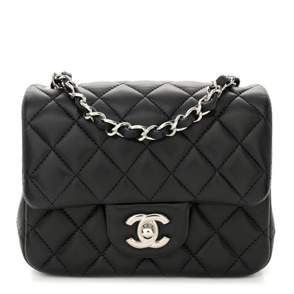 Chanel Lambskin Quilted Mini Square Flap Black 1 of 11