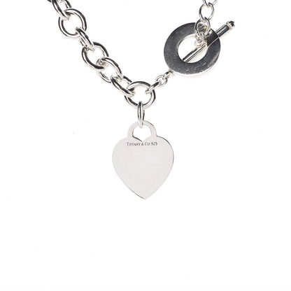 Tiffany Sterling Silver Heart Tag Toggle Necklace 5 of 5