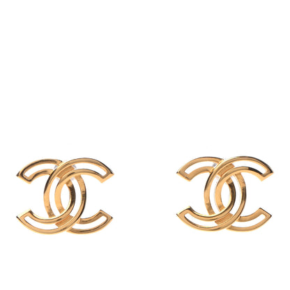 Chanel Metal Obazine CC Earrings Gold 1 of 4