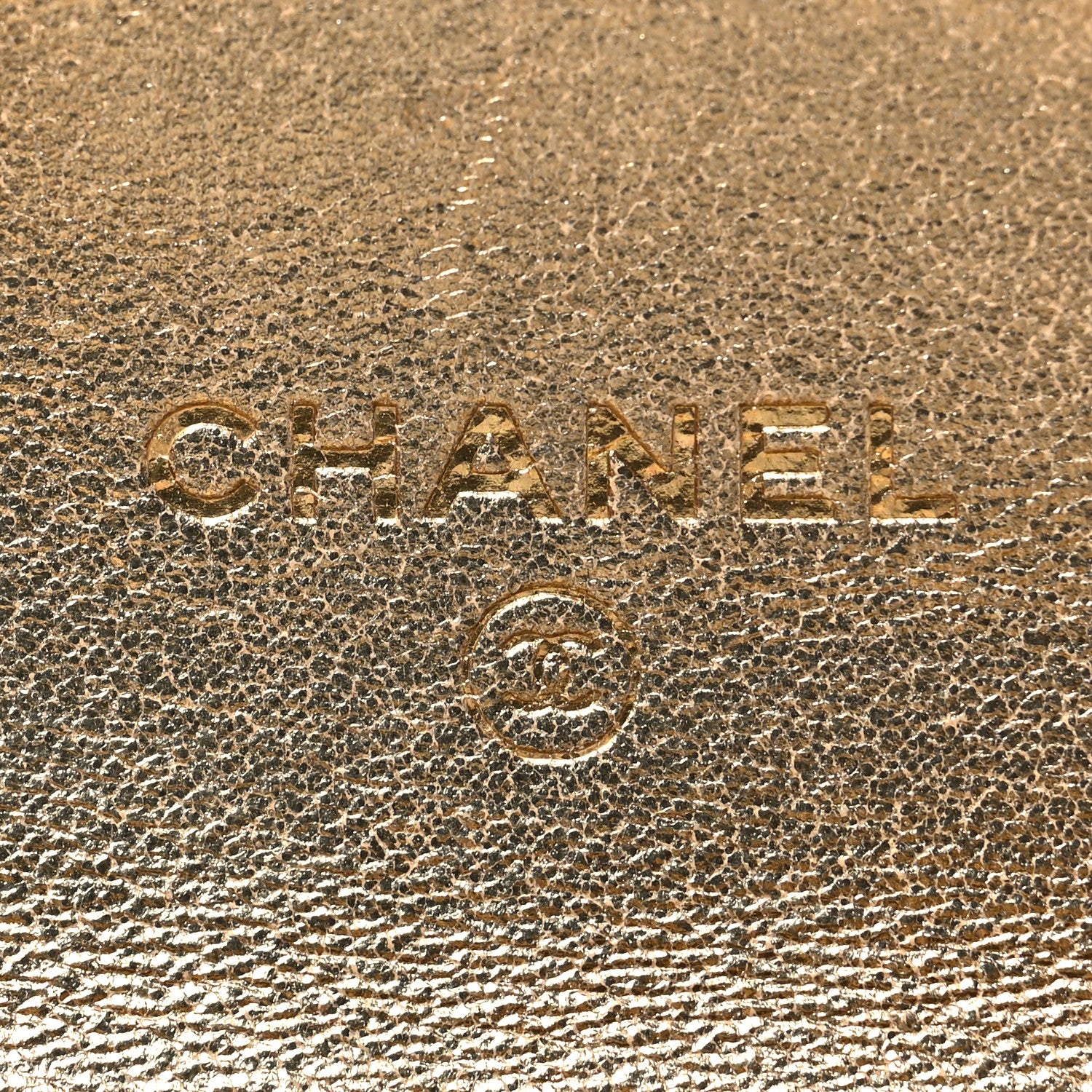 Chanel Metallic Lambskin Quilted Flap Card Holder Wallet Gold 7 of 13