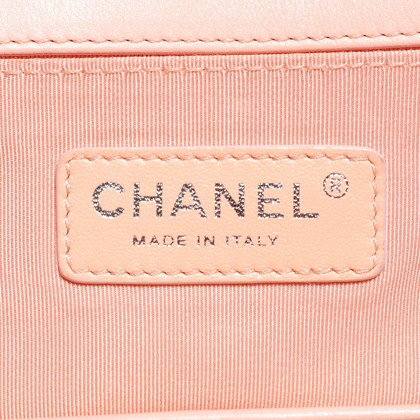 Lambskin Quilted Medium Boy Flap Light Pink