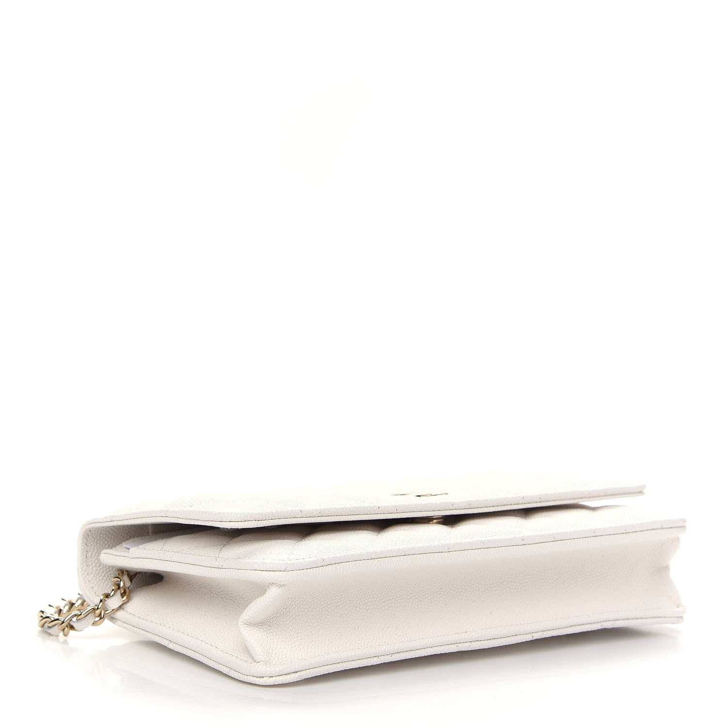 Chanel Caviar Quilted Wallet On Chain WOC White 4 of 9