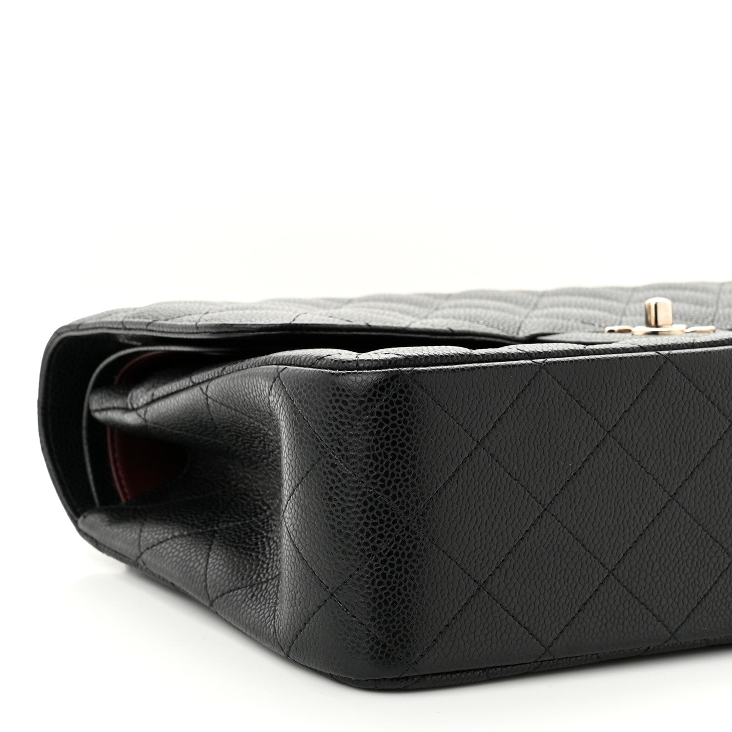 Chanel Caviar Quilted Jumbo Double Flap Black 9 of 12