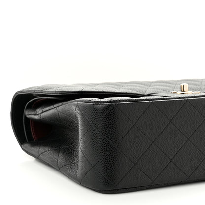 Chanel Caviar Quilted Jumbo Double Flap Black 9 of 12