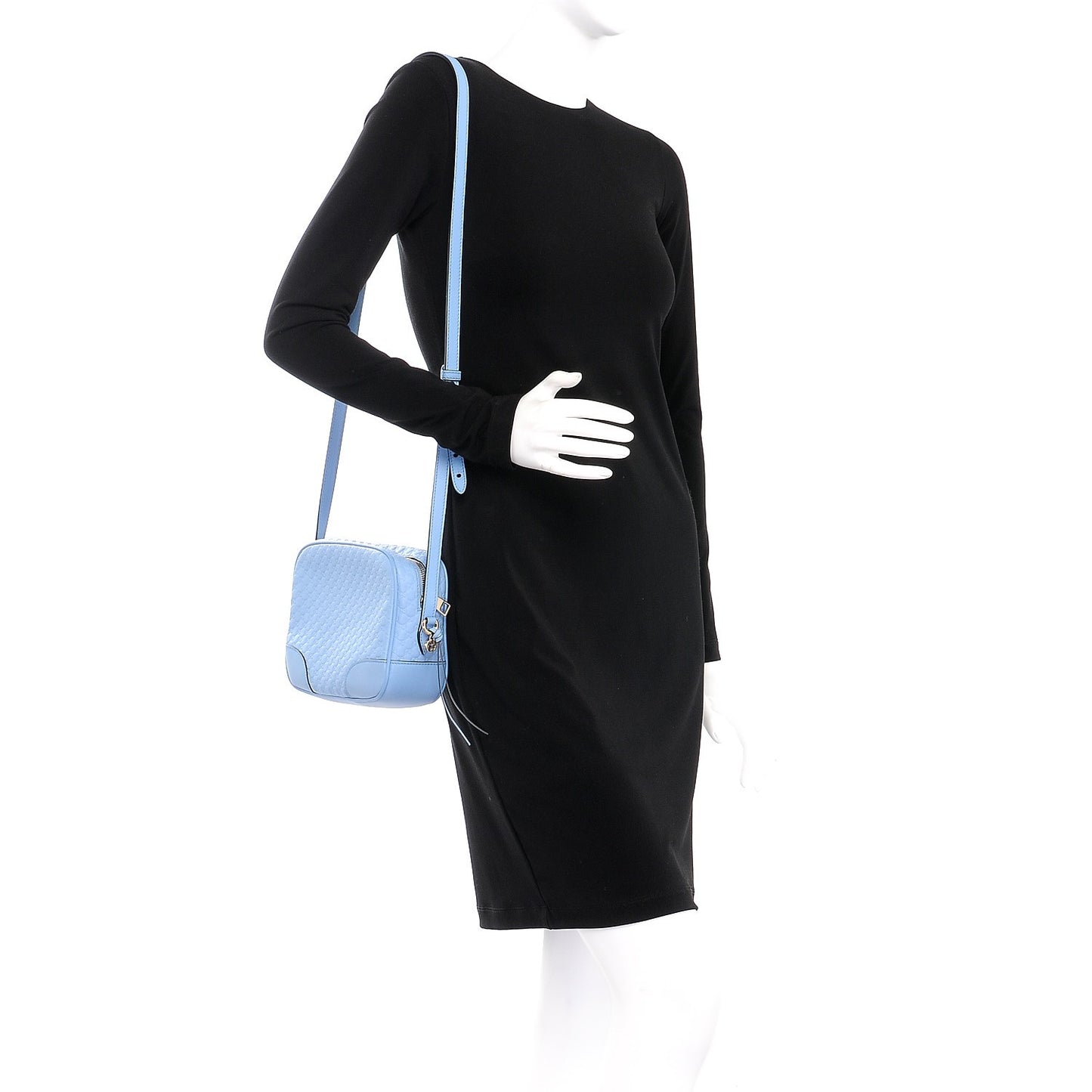 Microguccissima Mini Bree Messenger Bag Mineral Blue
