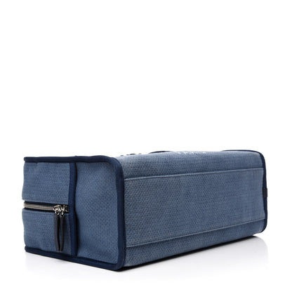Chanel Denim Deauville Bowling Bag Blue 4 of 11