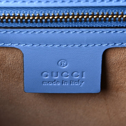 Gucci Calfskin Small Sylvie Shoulder Bag Clear Sky Blue 6 of 10