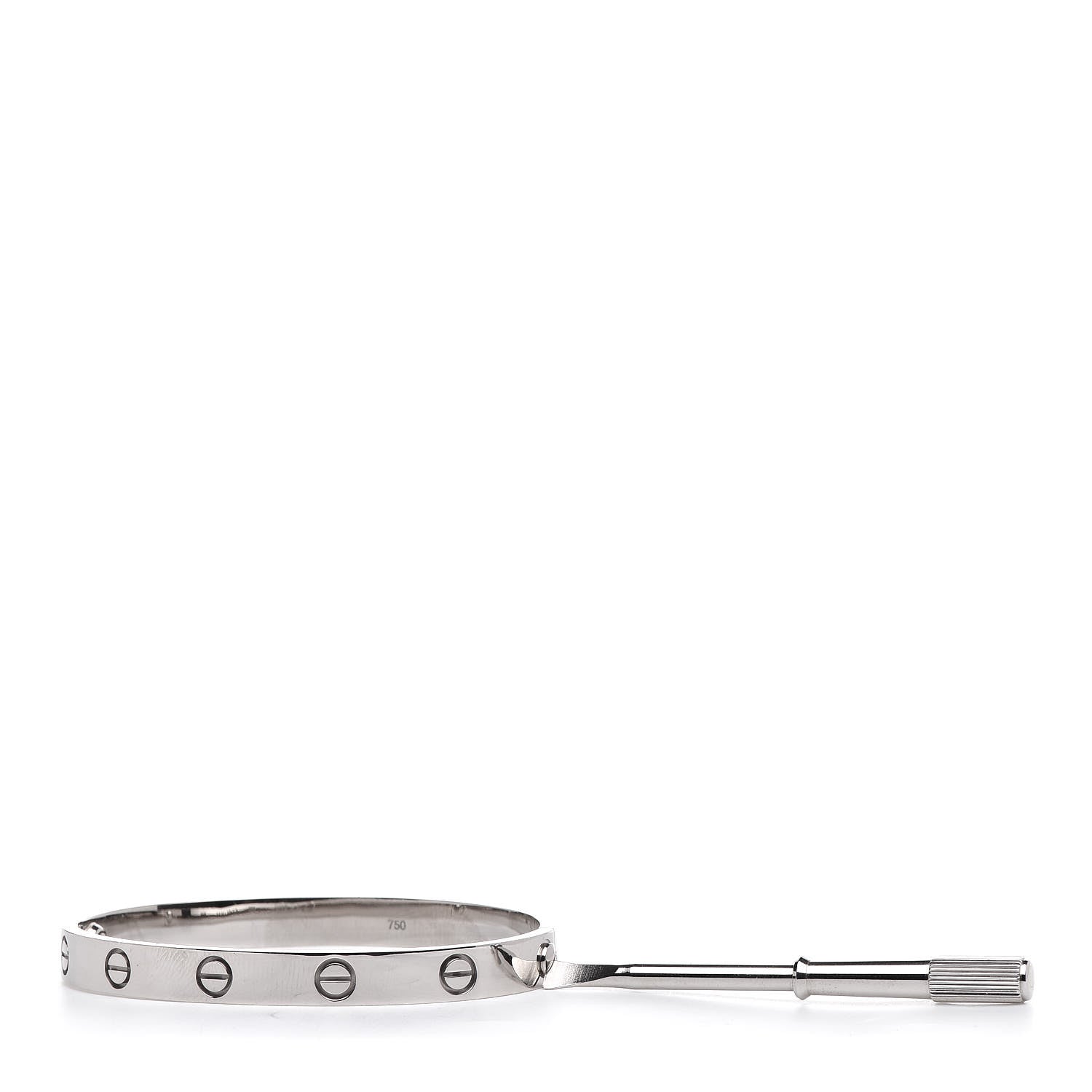 Cartier 18K White Gold LOVE Bracelet 16 5 of 5