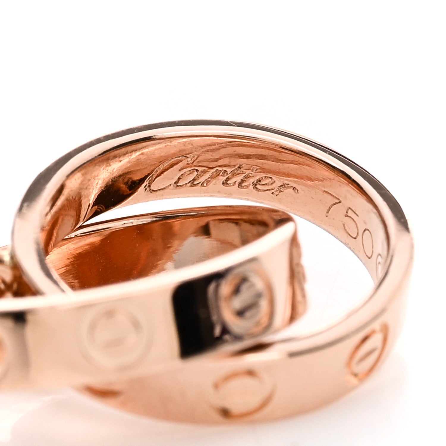 Cartier 18K Pink Gold Interlocking LOVE Bracelet 3 of 3