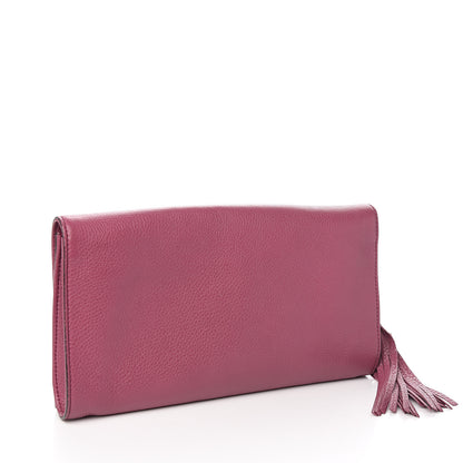 Gucci Pebbled Calfskin Medium Soho Clutch Peonia Flower 2 of 6