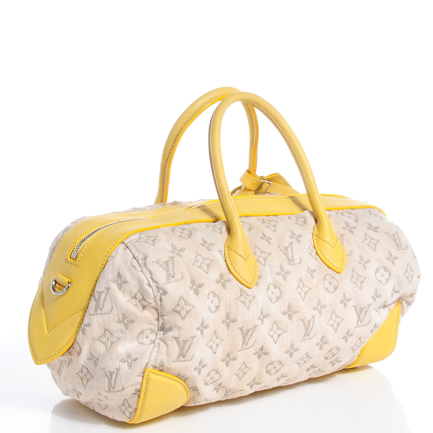 Monogram Denim Speedy Round Yellow
