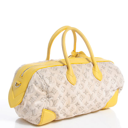 Louis Vuitton Monogram Denim Speedy Round Yellow 3 of 7