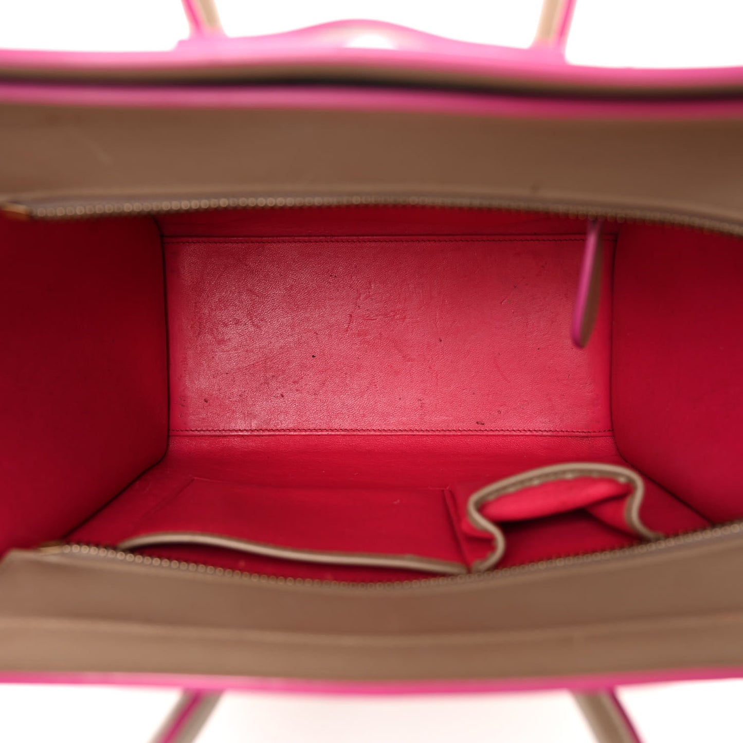 Palmelato Calfskin Micro Luggage Beige