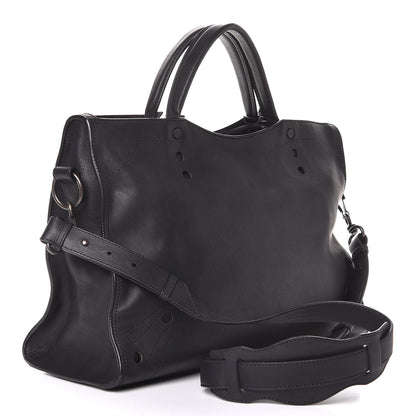 Balenciaga Veau Soyeux Perforated Blackout Hardware City Black 3 of 7