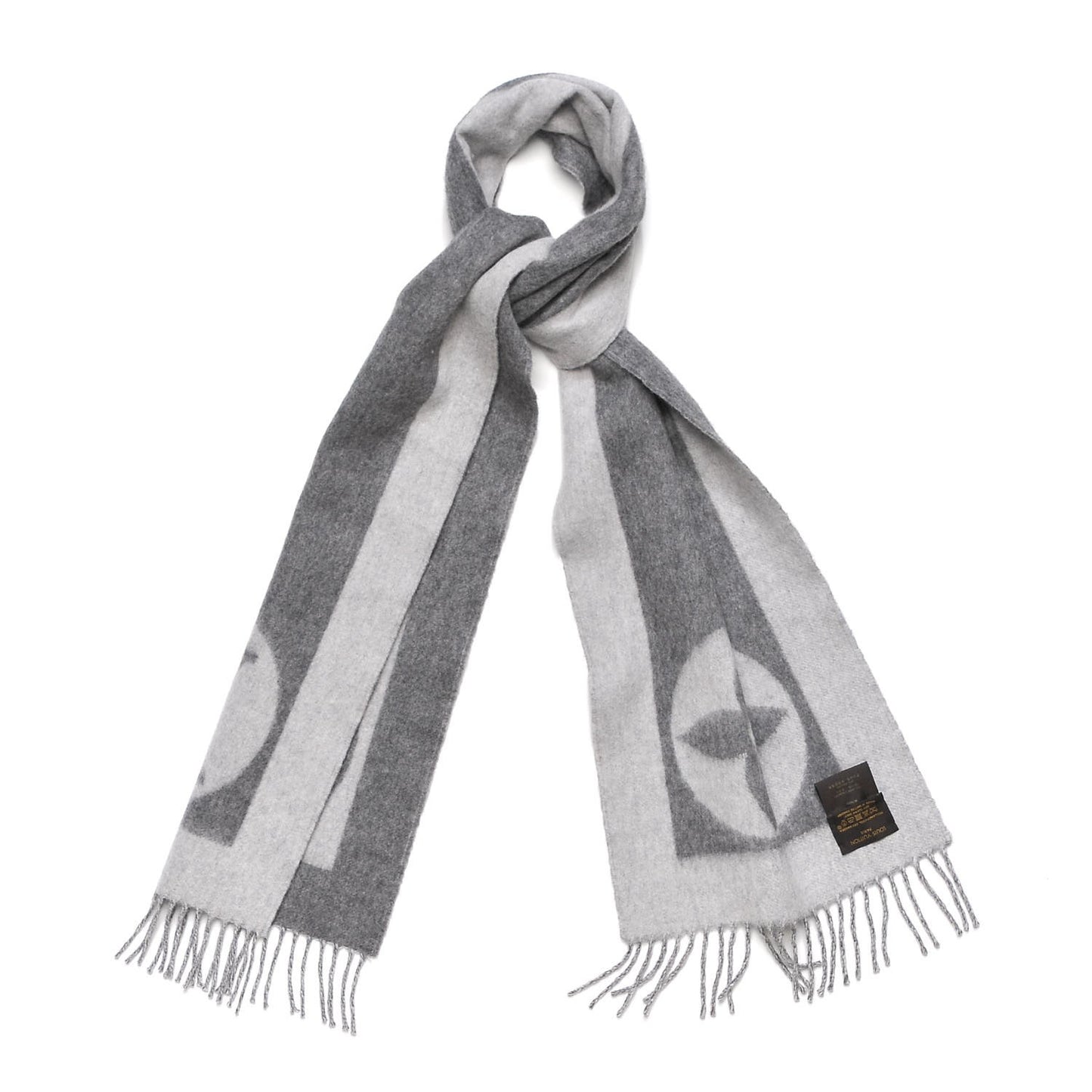 Lambswool Angora Cardiff Scarf Grey