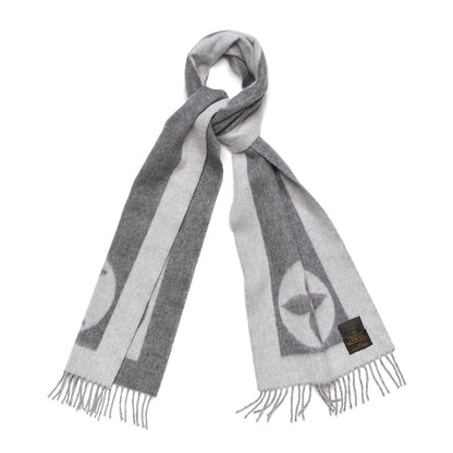 Louis Vuitton Lambswool Angora Cardiff Scarf Grey 4 of 5