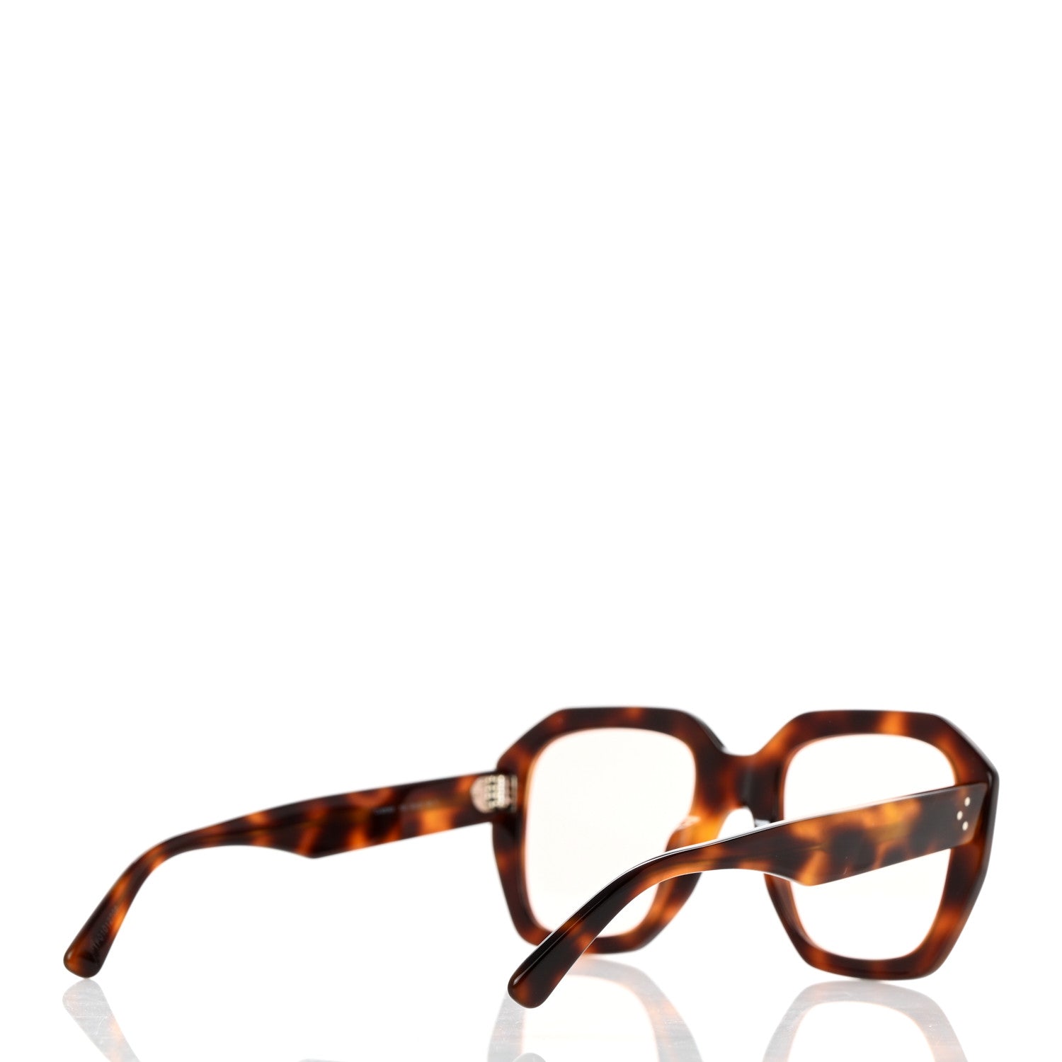 Celine Acetate Square Sunglasses CL40045I Havana 4 of 7