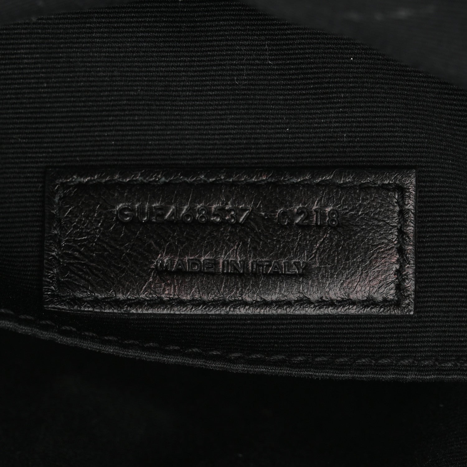 Saint Laurent Cracked Shiny Calfskin Matelasse Monogram Lou Camera Bag Black 7 of 11